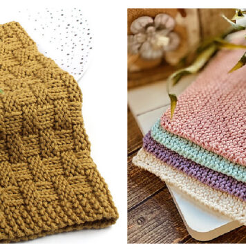 10+ Easy Dishcloths Knitting Patterns