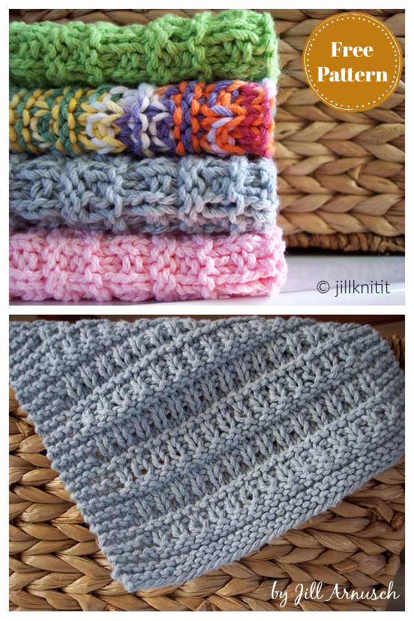All Washed Up Easy Dishcloth Free Knitting Pattern