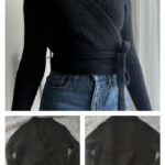 Ballet wrap cardigan Free Knitting Pattern