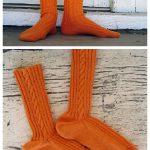 Basic Cabled Socks Free Knitting Pattern