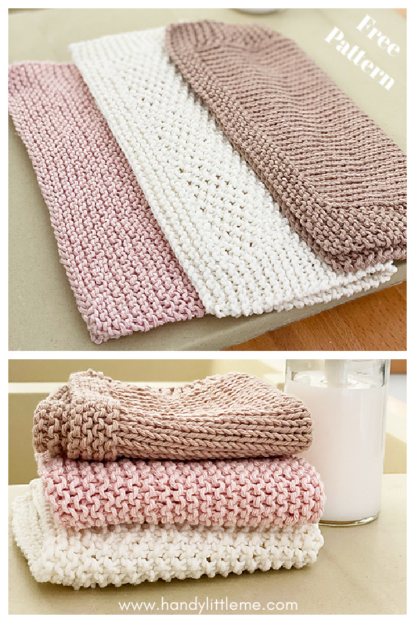 Basic Dishcloth Free Knitting Pattern
