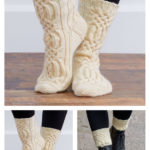 Cables and Ribs Socks Free Knitting Pattern