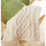 Celtic Cables Dishcloth Free Knitting Pattern