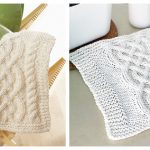 Celtic Cables Dishcloth Free Knitting Pattern