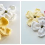 Dogwood Flowers Free Knitting Pattern