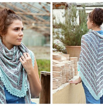 Eucalyptus Lace Shawl Free Knitting Pattern