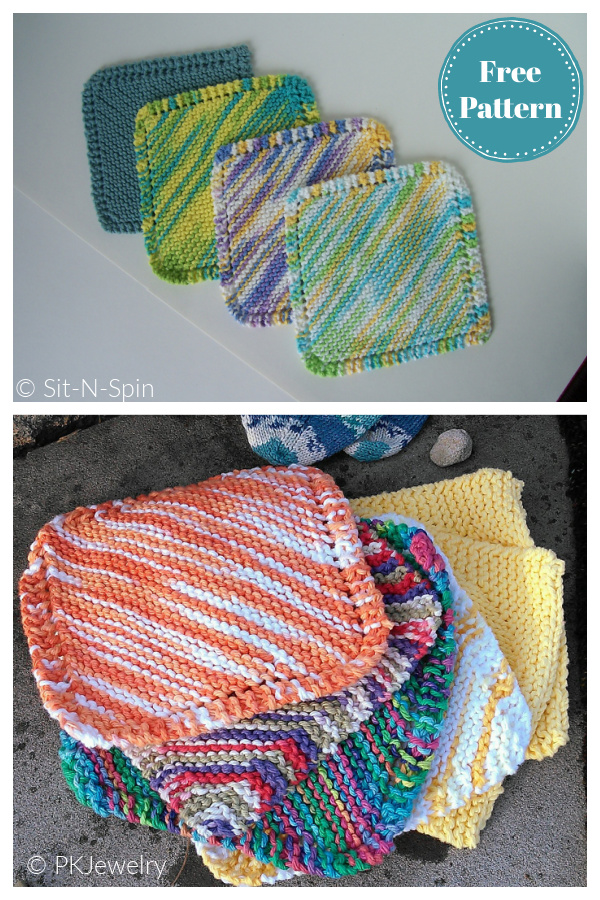 Gramma's Easy Dishcloth Free Knitting Pattern