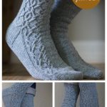 Intermingle Cabled Socks Free Knitting Pattern