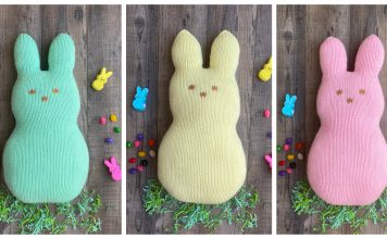 Marshmallow Easter Bunny Free Knitting Pattern