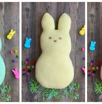 Marshmallow Easter Bunny Free Knitting Pattern