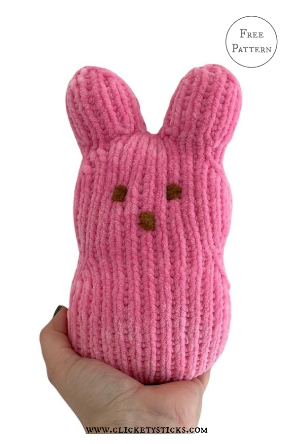 Mini Marshmallow Easter Bunny Free Knitting Pattern