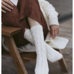 Oodi Cabled Socks Free Knitting Pattern