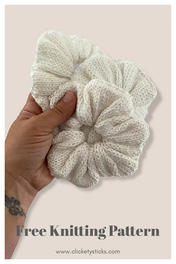 Scrunchie Free Knitting Pattern