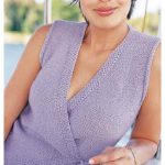 Sleeveless Wrap Top Free Knitting Pattern