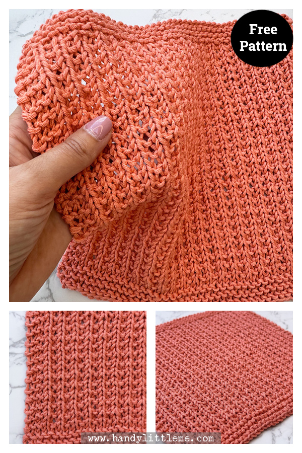 The Broken Rib Dishcloth Free Knitting Pattern