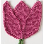 Tulip Dishcloth Free Knitting Pattern