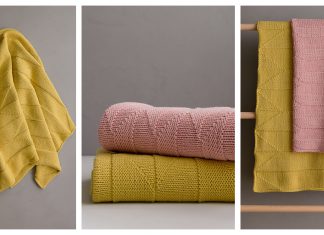 Woodcut Blanket Free Knitting Pattern