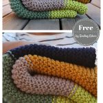 5 Color Afghan Blanket Throw Free Knitting Pattern