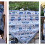 Chevrefeuille Triangle Shawl Free Knitting Pattern