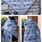 Chèvrefeuille Triangle Shawl Free Knitting Pattern