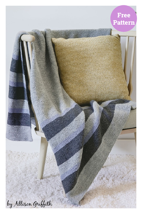 Easy Brava Blanket Free Knitting Pattern