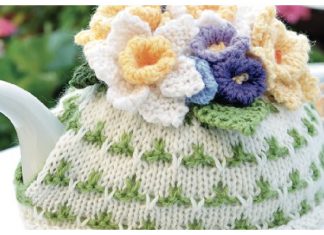 Flower Tea Cosy Free Knitting Pattern