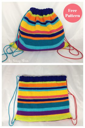 knitting project backpack