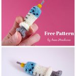 Syringe Amigurumi Free Knitting Pattern