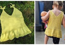 Baby Summer Top Free Knitting Pattern and Video Tutorial