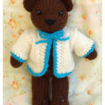 Bear with Cardigan Free Knitting Pattern