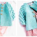 Bobble Baby Cardigan Knitting Pattern