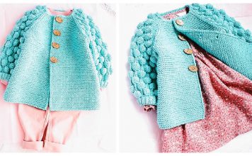 Bobble Baby Cardigan Knitting Pattern