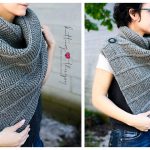 Cocoon Maxi Button Scarf Free Knitting Pattern