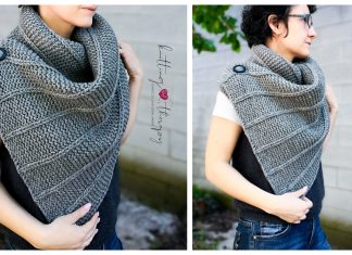 Cocoon Maxi Button Scarf Free Knitting Pattern