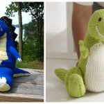 T-Rex Toy Free Knitting Pattern