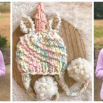 Unicorn Beanie Free Knitting Pattern