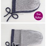 Béguin de Printemps Baby Bonnet Free Knitting Pattern
