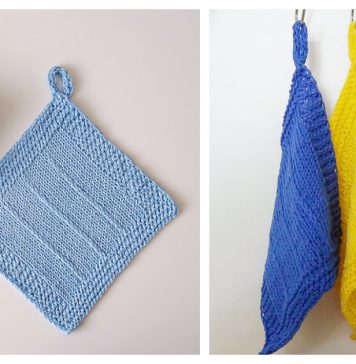 Breeze Washcloth Free Knitting Pattern