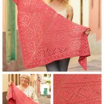 Heart Lace Shawl Free Knitting Pattern