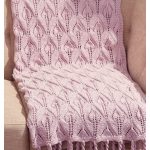 Lace Leaf Blanket Free Knitting Pattern