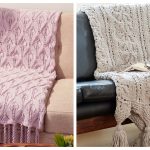 Lace Leaf Blanket Free Knitting Pattern