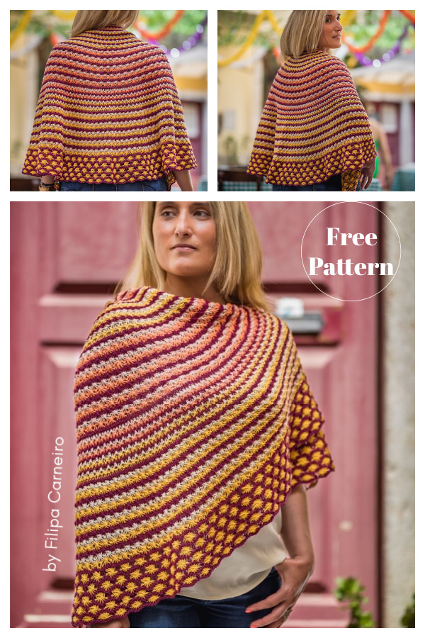 Santo António Shawl Free Knitting Pattern