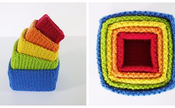Square Nesting Boxes Free Knitting Pattern