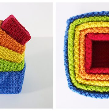 Square Nesting Boxes Free Knitting Pattern