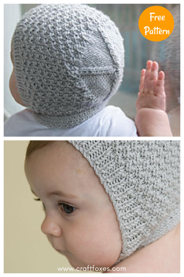 Vintage-Style Baby Bonnet Free Knitting Pattern