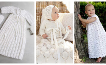 10+ Christening Gown Free Knitting Pattern