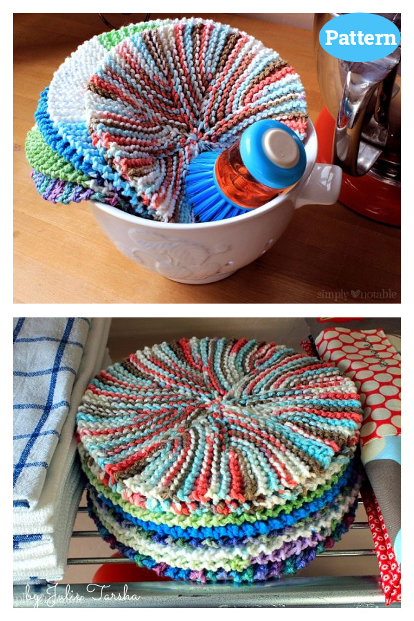 Crazy Eights Dishcloth Knitting Pattern