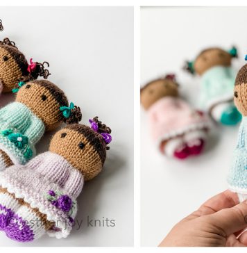 Flower Girls Doll Free Knitting Pattern Flower Girls Doll Free Knitting Pattern