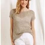 Linen Lace Top Free Knitting Pattern