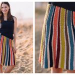 Mariza Striped Skirt Free Knitting Pattern f